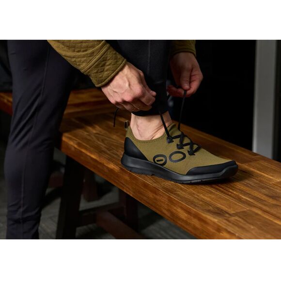 OOFOS OOMG Sport LS Low Shoes Men’s 11.5 Tactical Green Recovery Sneakers Cushio - Picture 2 of 11